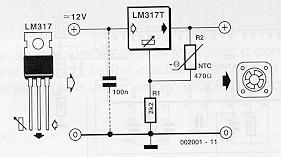 Säädettävä 1,2...37V ( minimi lämpötila -25C  ). LM317 vastaava, toimii myös pakkasessa. - Tuotekuva