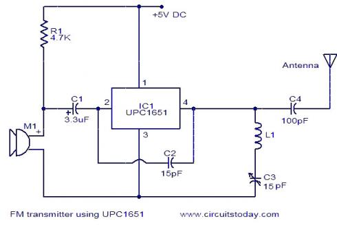 UPC1651 FM transmitter circuit - Tuotekuva