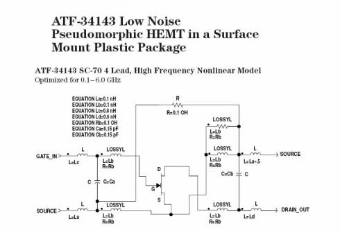 PHEMT low noise gate width 800u   0,1..6,0GHz  1,9GHz-4V,60mASOT-343 - Tuotekuva