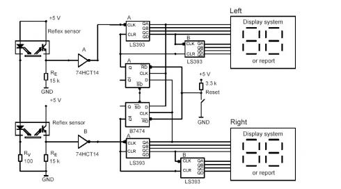 Reflective Optical Sensor -moduuli. Sähköiset arvot: Vishay TCRT5000 sensor (eri kotelossa, kts. kuva). - Tuotekuva